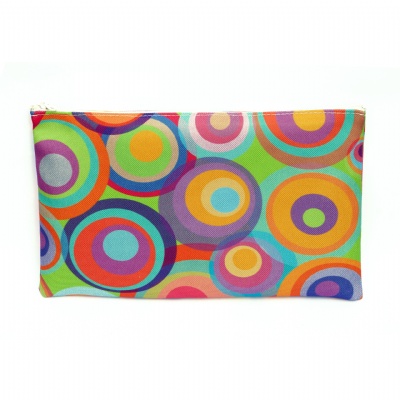 Plus de détails sur POCHETTE ZIP Pt format (cercles multicolores)